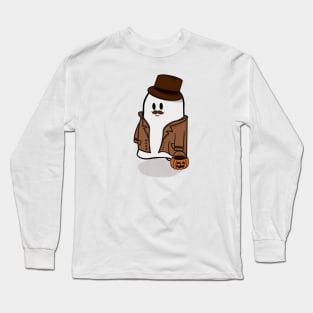 Ghost going Trick-or-treating in a costume Long Sleeve T-Shirt